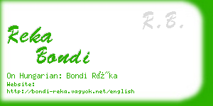 reka bondi business card